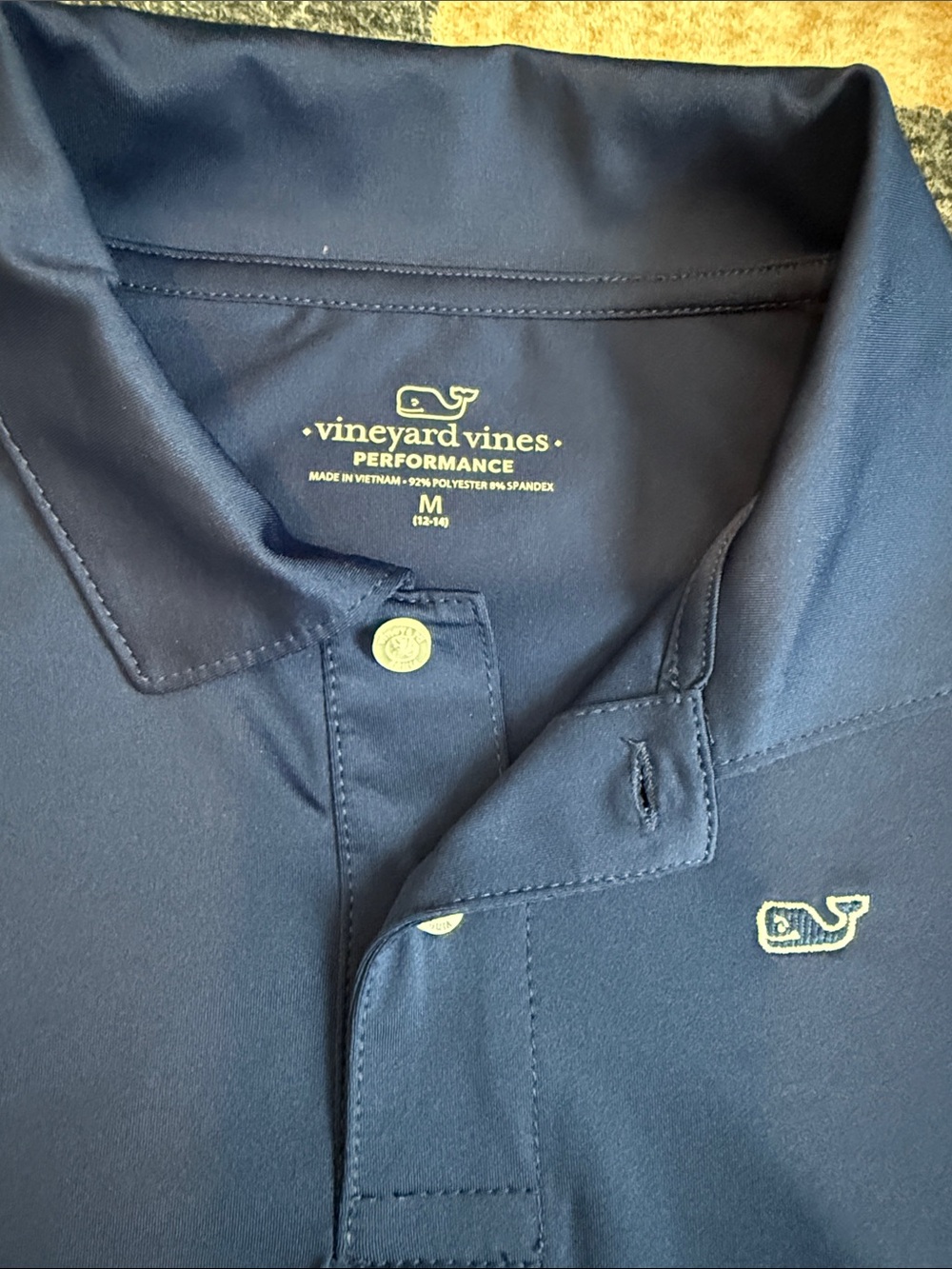 Vineyard Vines Kids Navy Blue Performance Polo - Picture 2 of 2